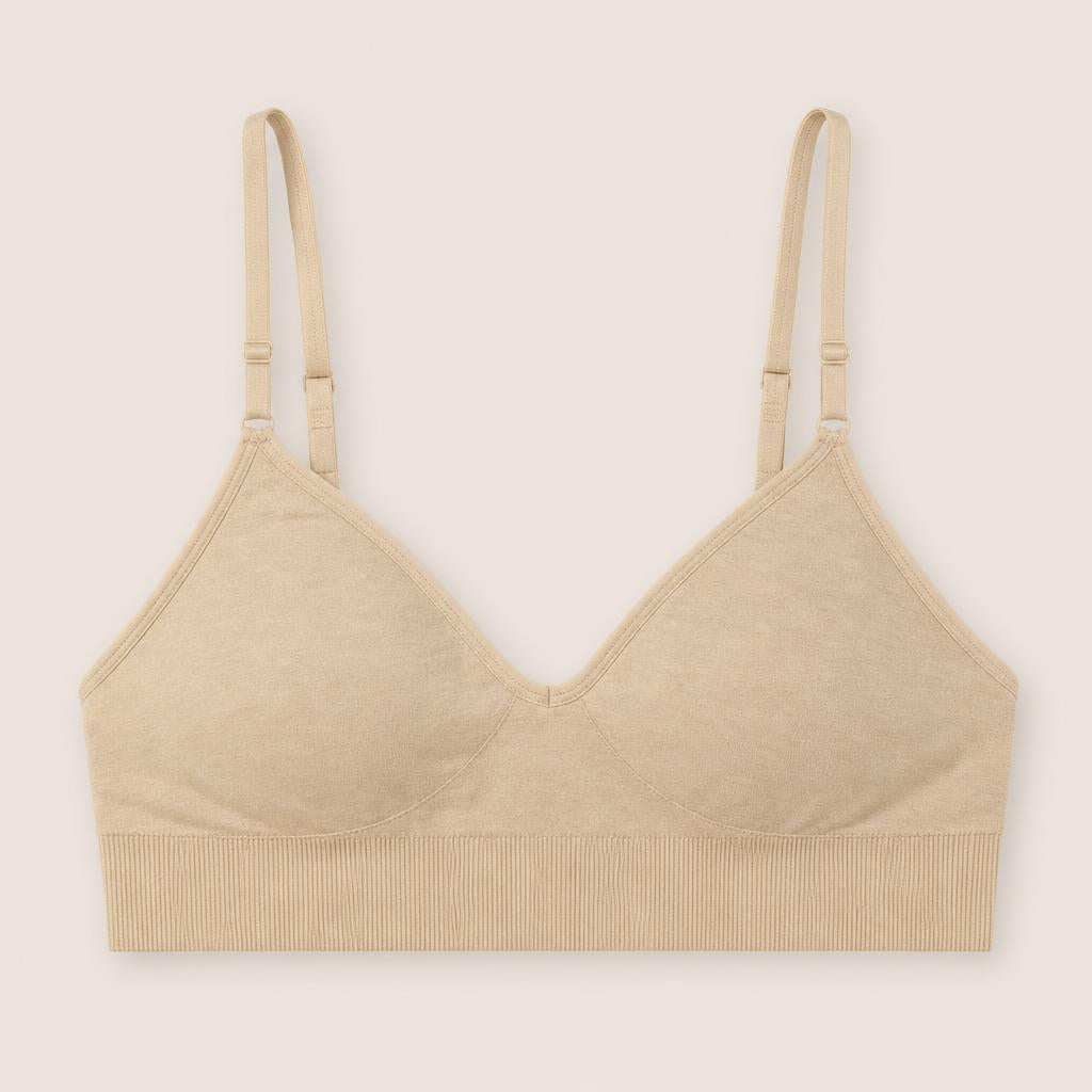 Sujetador sin costuras Zhoura color beige